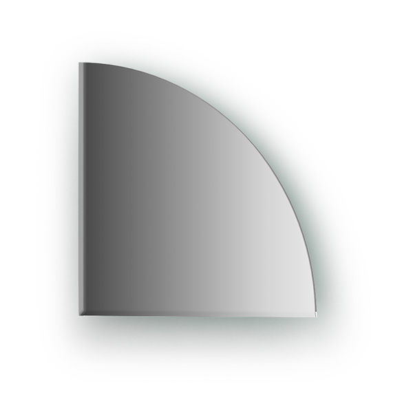 Зеркальная плитка с фацетом 5 mm (четверть круга 20х20 cm)