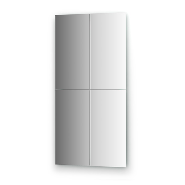 Зеркальная плитка с фацетом 5 mm - комплект 4 шт (прямоугольник 30х60 cm)