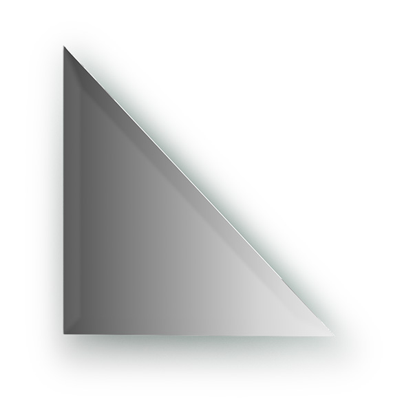 Зеркальная плитка с фацетом 15 mm (треугольник 25х25 cm)