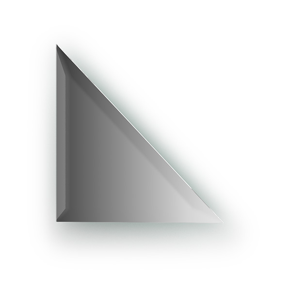 Зеркальная плитка с фацетом 15 mm (треугольник 20х20 cm)