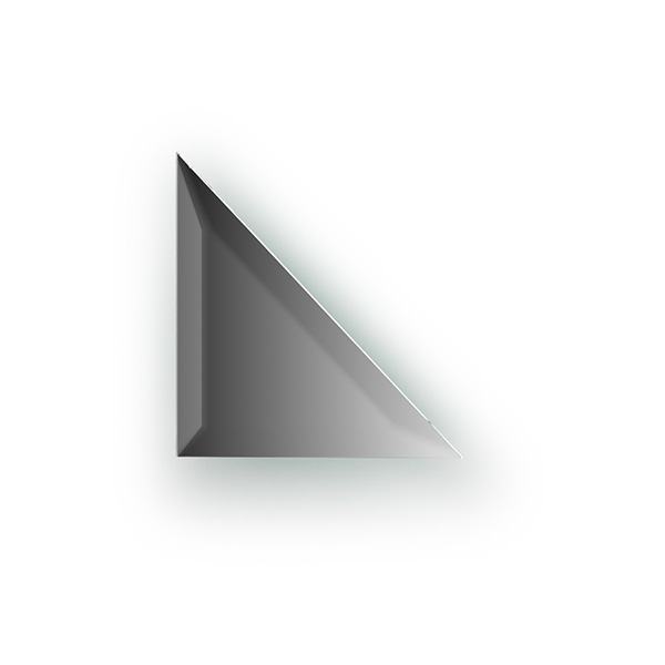 Зеркальная плитка с фацетом 15 mm (треугольник 15х15 cm)