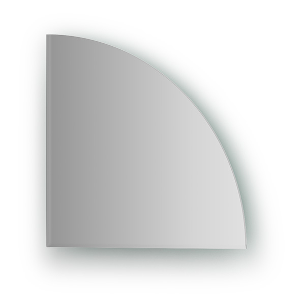 Зеркальная плитка с фацетом 5 mm (четверть круга 25х25 cm)