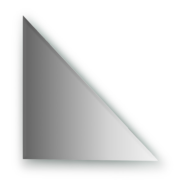 Зеркальная плитка с фацетом 10 mm (треугольник 40х40 cm)