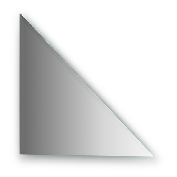 Зеркальная плитка с фацетом 15 mm (треугольник 50х50 cm)