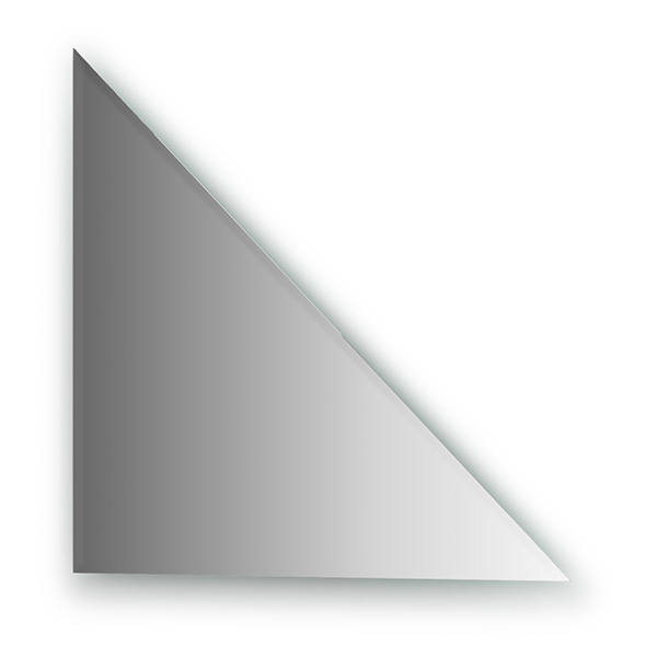 Зеркальная плитка с фацетом 10 mm (треугольник 50х50 cm)