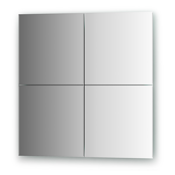 Зеркальная плитка с фацетом 5 mm - комплект 4 шт (квадрат 30х30 cm)