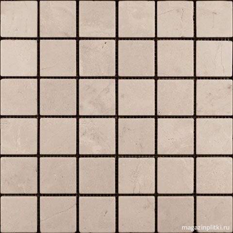 Мозаика из натурального камня M030-48T (Crema Marfil Extra) (48х48)