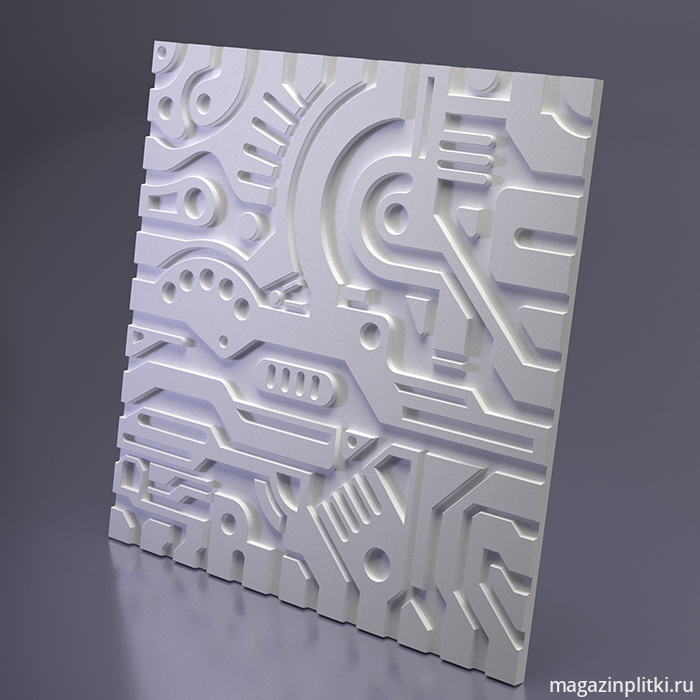 3D Дизайнерская панель из гипса EX-MACHINA B