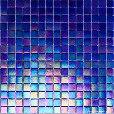 Мозаика стеклянная с камнем  PE124 (20х20)