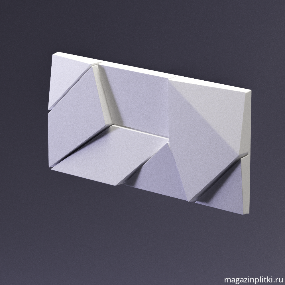 3D Дизайнерская панель из гипса ORIGAMI